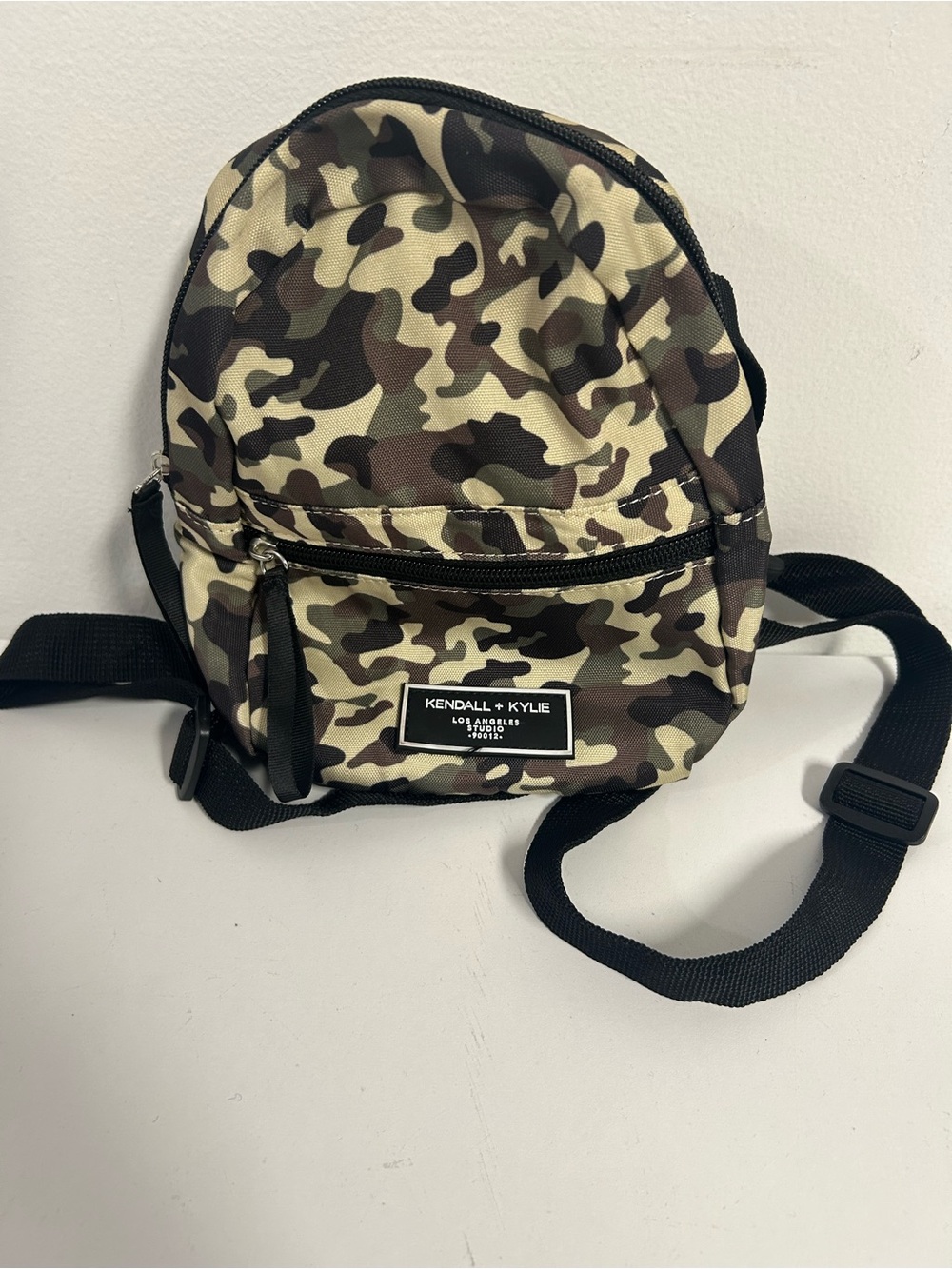 Kendall + Kylie Camo Mini Backpack NWT Adjustable Strap Bag